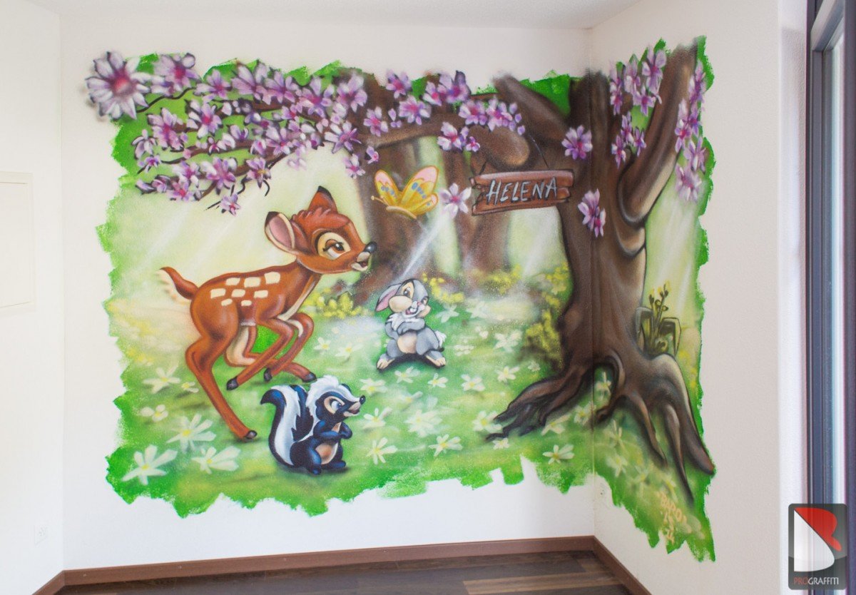 Bambi-deko-schweiz-graffiti-kinderzimmer