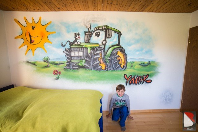 Yanik-Traktor-Kinderzimmer-Graffiti-Zurich-Schweiz
