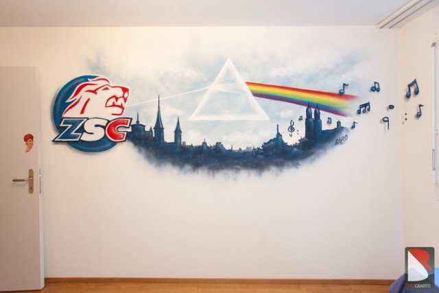 Zimmer-Graffiti-Zurich-ZSC-Pink-Floyd-musik